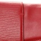 Calfskin Gancini Chain Shoulder Bag Red