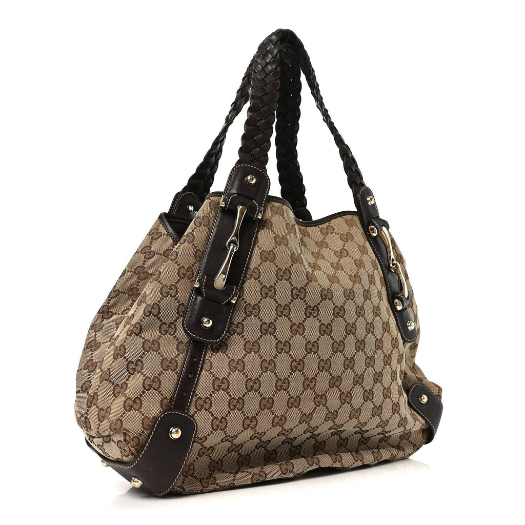 Monogram Medium Pelham Shoulder Bag Dark Brown