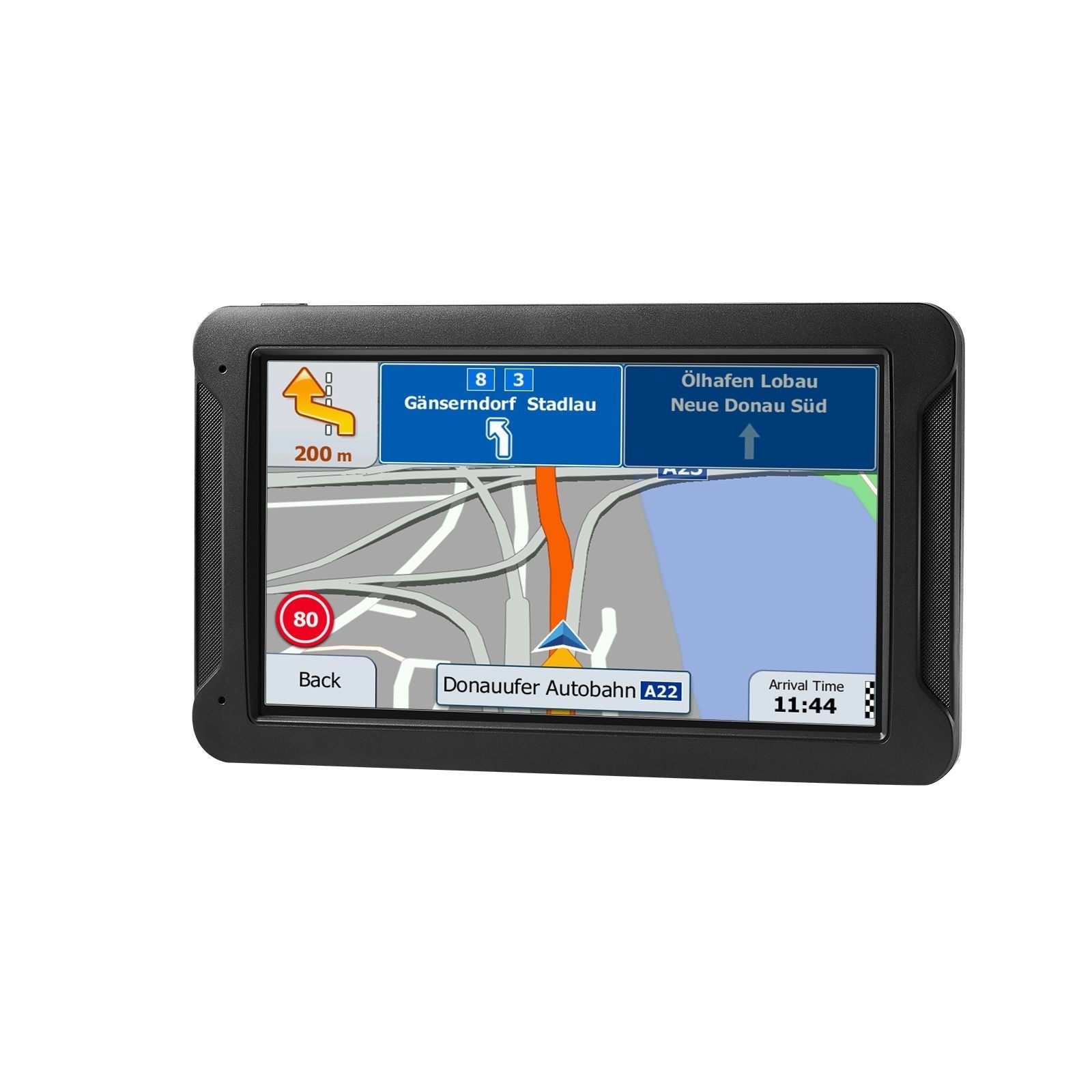GPS Navigator for Car, 7 inch Touch Screen 16GB GPS Navigation System with Built-in Dash Cam, Voice Turn-by-Turn Guidance, Speed and Red Light Warning, Custom Truck Routing, for Car Truck RV