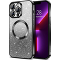 Entronix [Magnetic] Case Compatible with iPhone 14 Pro Max - [Clear Back] Luxury Glossy Cover