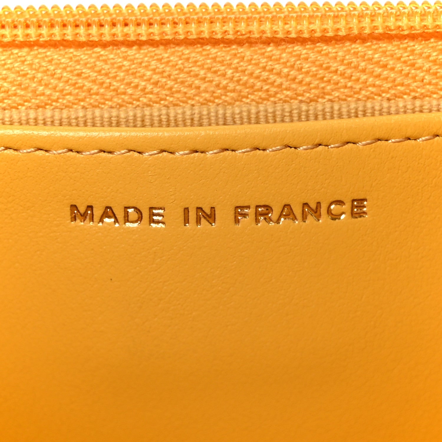 Caviar Quilted Wallet on Chain WOC Yellow
