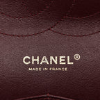 Lambskin Quilted Jumbo Double Flap Black