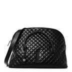 Calfskin Quilted ES Giant Travel Bag Black