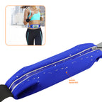 Reiko Running Sport Belt For Iphone 7/ 6/ 6S Or 5 Inches Device With Two Pockets In Blue (5X5 Inches)