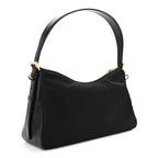 Re-Nylon Vitello Large Aimee Shoulder Bag Black