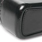 Aged Calfskin Quilted Large Gabrielle Hobo  Black