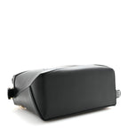 X SUNA FUJITA Satin Calfskin Small Lemur Puzzle Edge Bag Black