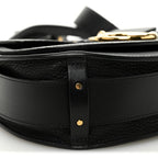 Grained Calfskin Large Tess Bag Black
