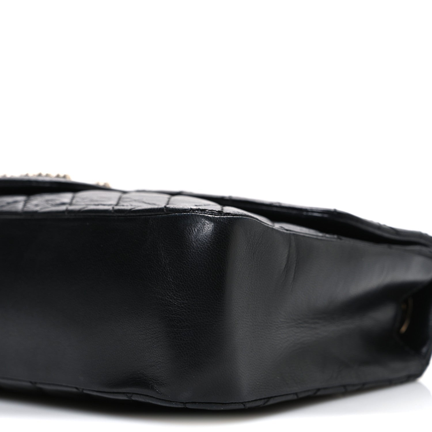 Lambskin Medium Westminster Pearl Flap Black
