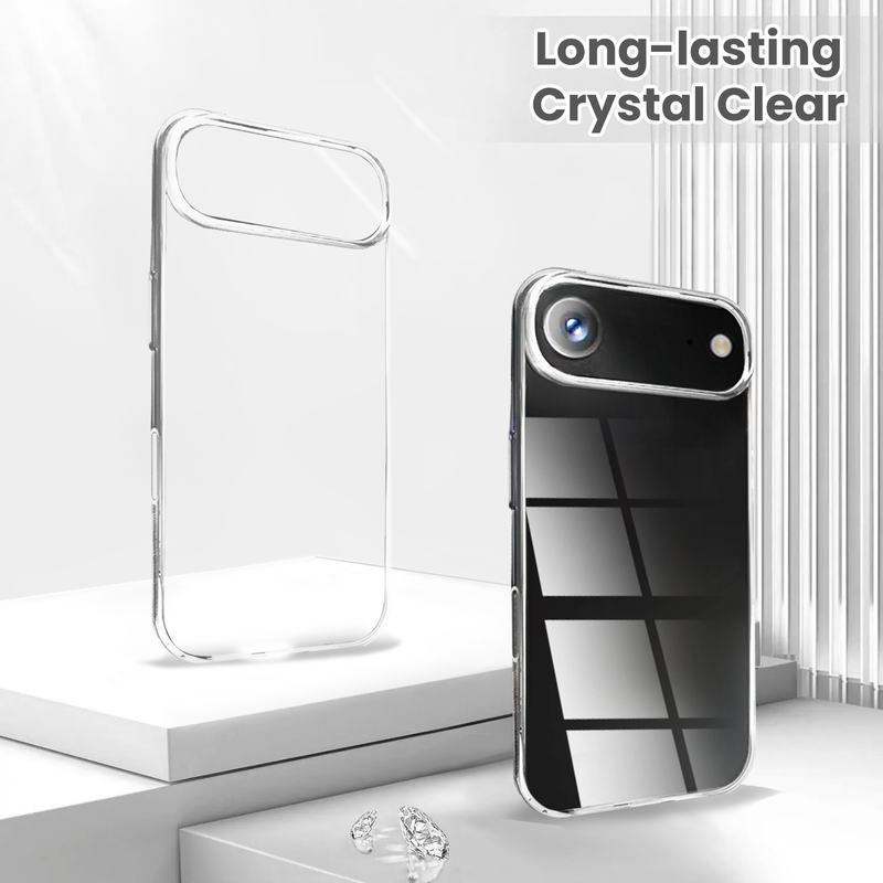 Entronix Bundle Compatible with iPhone 17 Air - [Hard] Clear Case, 1 Clear Screen Protector & 1 Camera Lens Protector