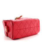 Caviar Quilted Mini Chanel 25 Handbag Red