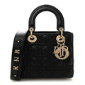 Lambskin Cannage Small My ABCDior Lady Dior Black