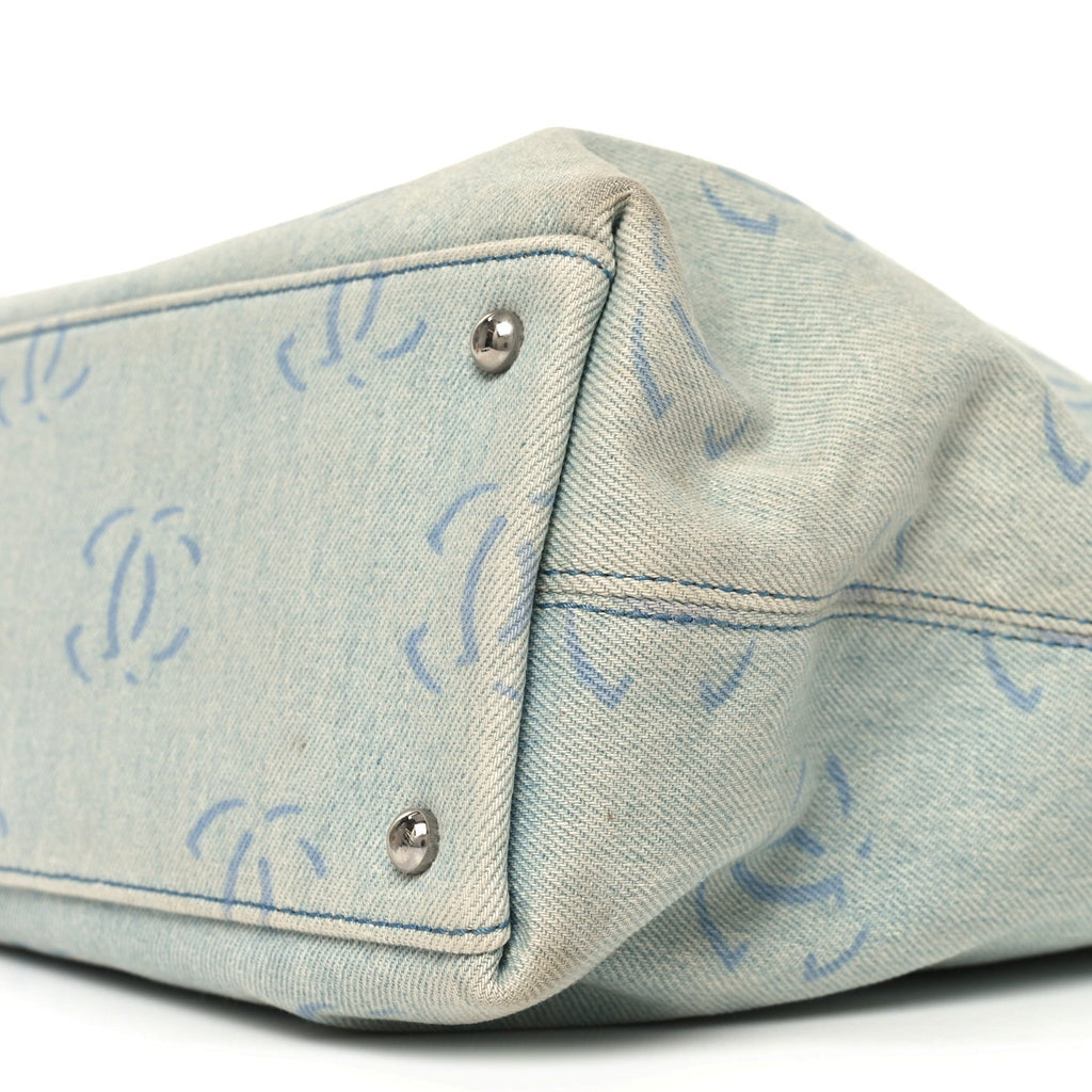 Denim Large CC Tote Light Blue