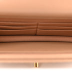 Calfskin Quilted Perfect Fit Wallet On Chain WOC Beige