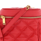 Grain de Poudre Quilted 80's Vanity Bag Rouge Eros