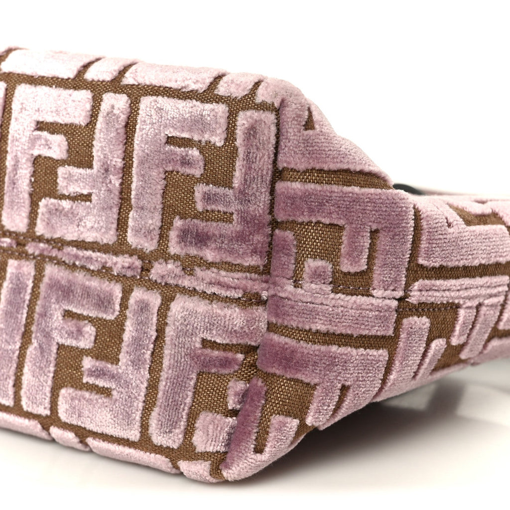 Velvet Jacquard FF Mini Roll Tote Dusty Mauve