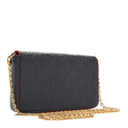Empreinte Pochette Felicie Chain Wallet Marine Rouge