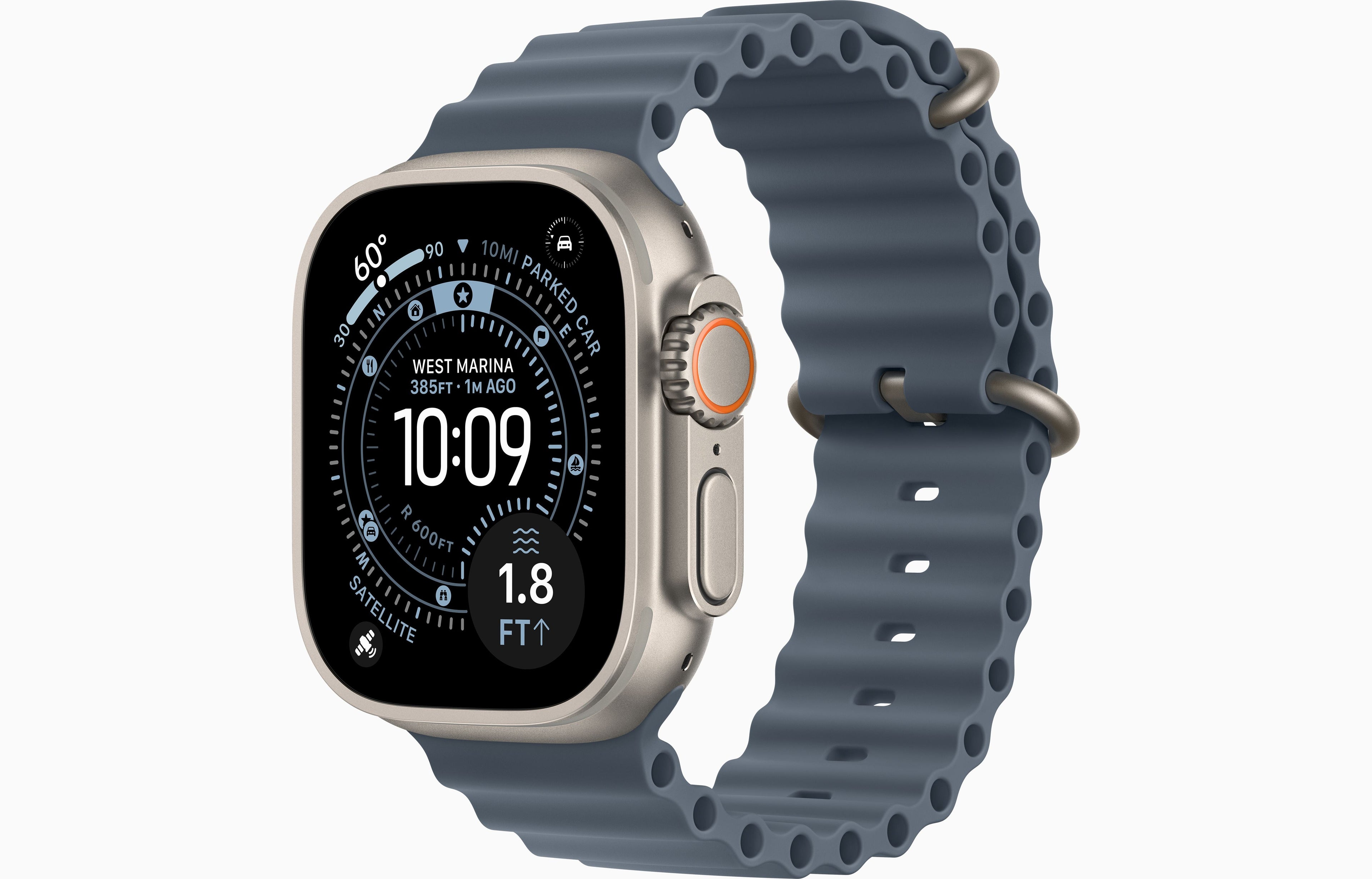Apple Watch Ultra 3 GPS + Cellular 49mm Natural Titanium Case with Natural Titanium Milanese Loop