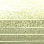 Grain De Poudre Matelasse Chevron Monogram Chain Wallet Light Sage