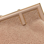 Shearling Small Fendi First Rosa Plaster