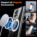 Entronix [Magnetic] Case Compatible with Galaxy S25 Ultra - [Hard Back] Slim Clear