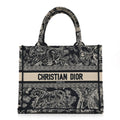 Canvas Embroidered Small Dioriviera Toile De Jouy Book Tote Blue
