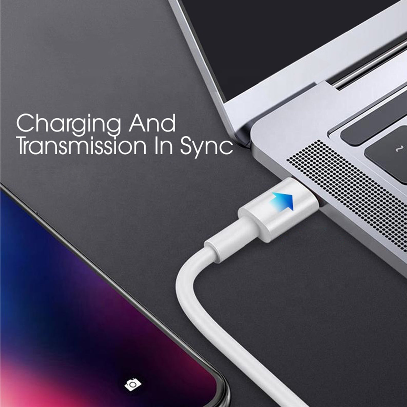 36W Pd Dual Ports Travel Car Charger Adapter Fast Charging With Usb-C To 8 Pin Cable