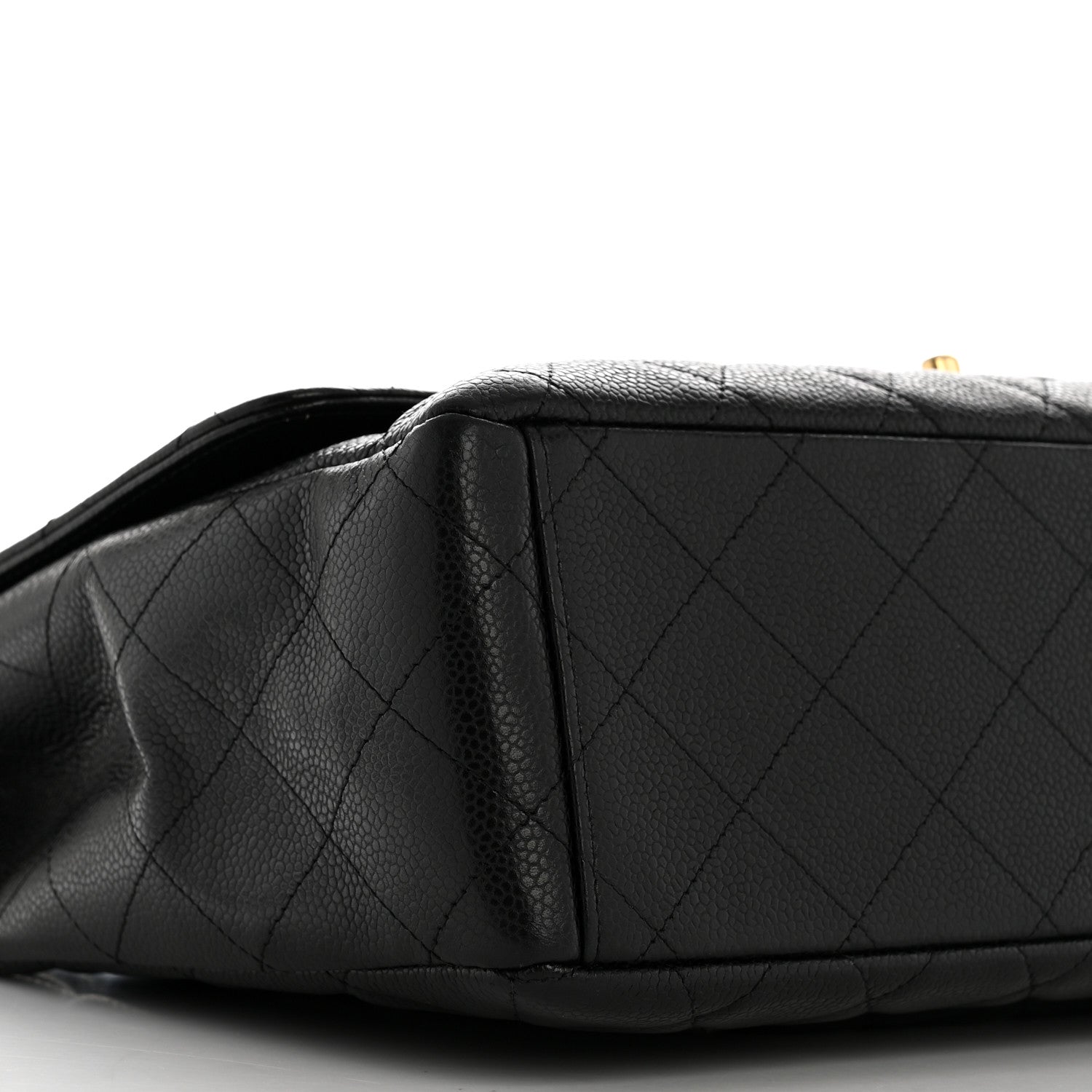 Caviar Maxi Single Flap Black