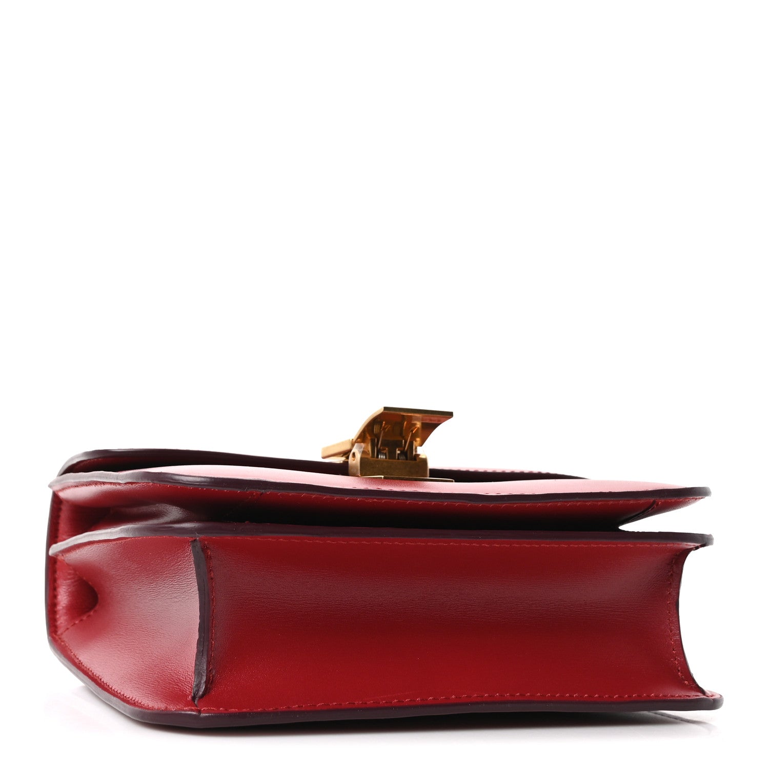 Box Calfskin Teen Classic Box Flap Bag Red