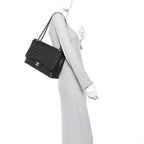 Caviar Maxi Single Flap Black