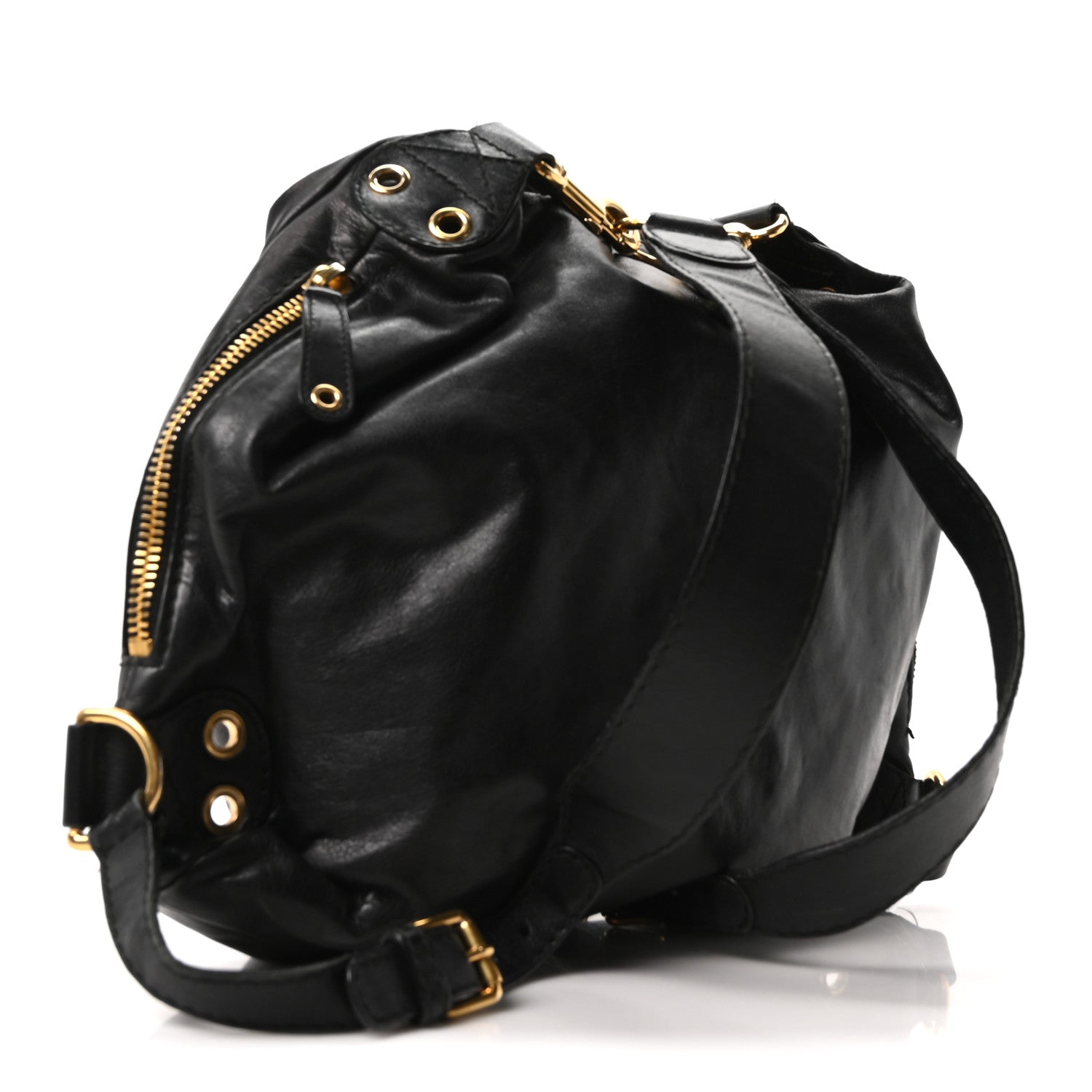 Calfskin Medium Darwin Convertible Backpack Black
