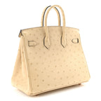 Ostrich Birkin 25 Parchemin