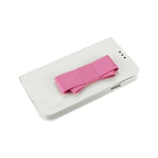 Reiko Samsung Galaxy S5 Folio Wallet Cases-White Pink