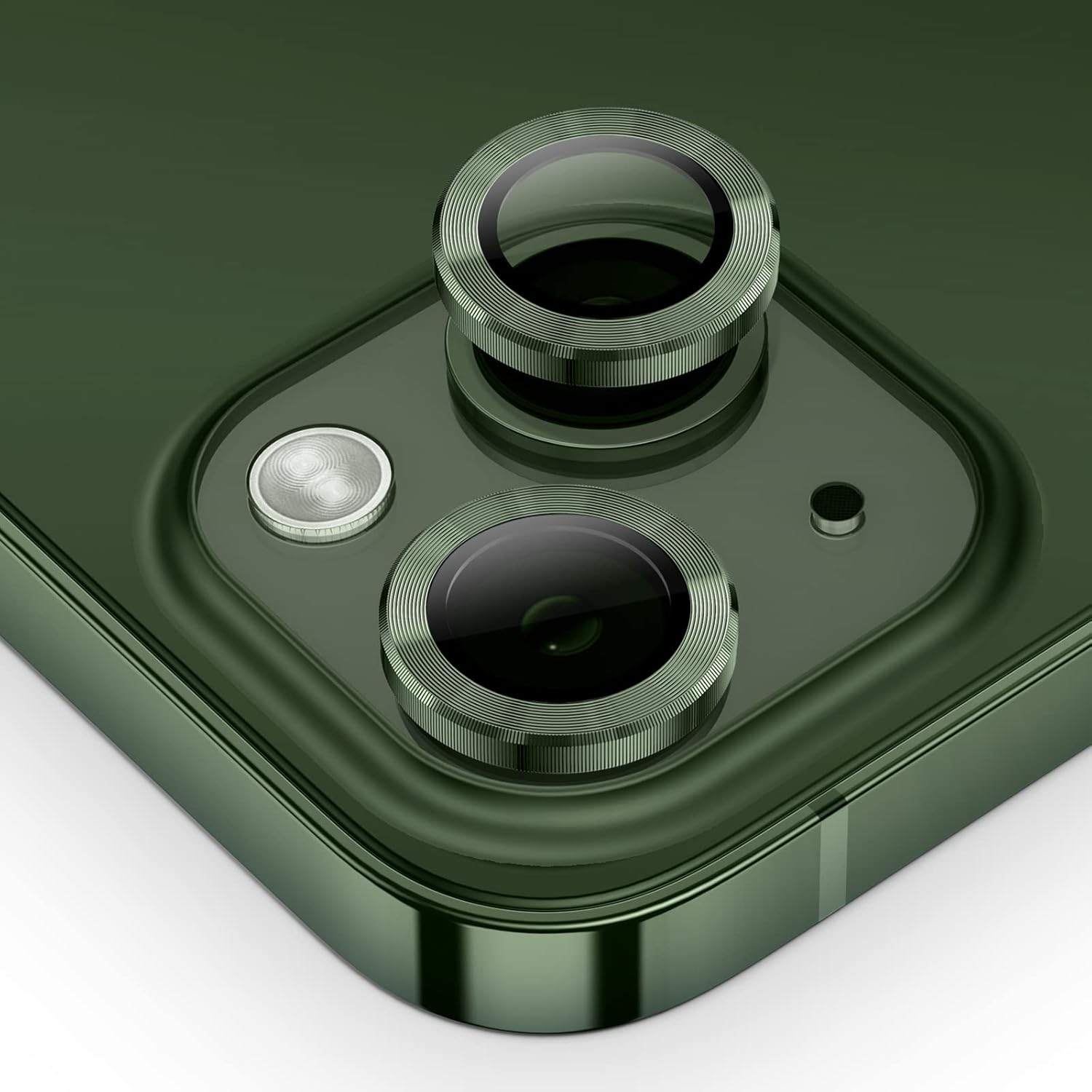 Entronix Camera Lens Protector Compatible with iPhone 15/15 Plus - Luxury Metal