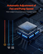 CPU Liquid Cooler AIO CPU Water Cooler with ARGB Light & 3 PWN Fans(120mm)