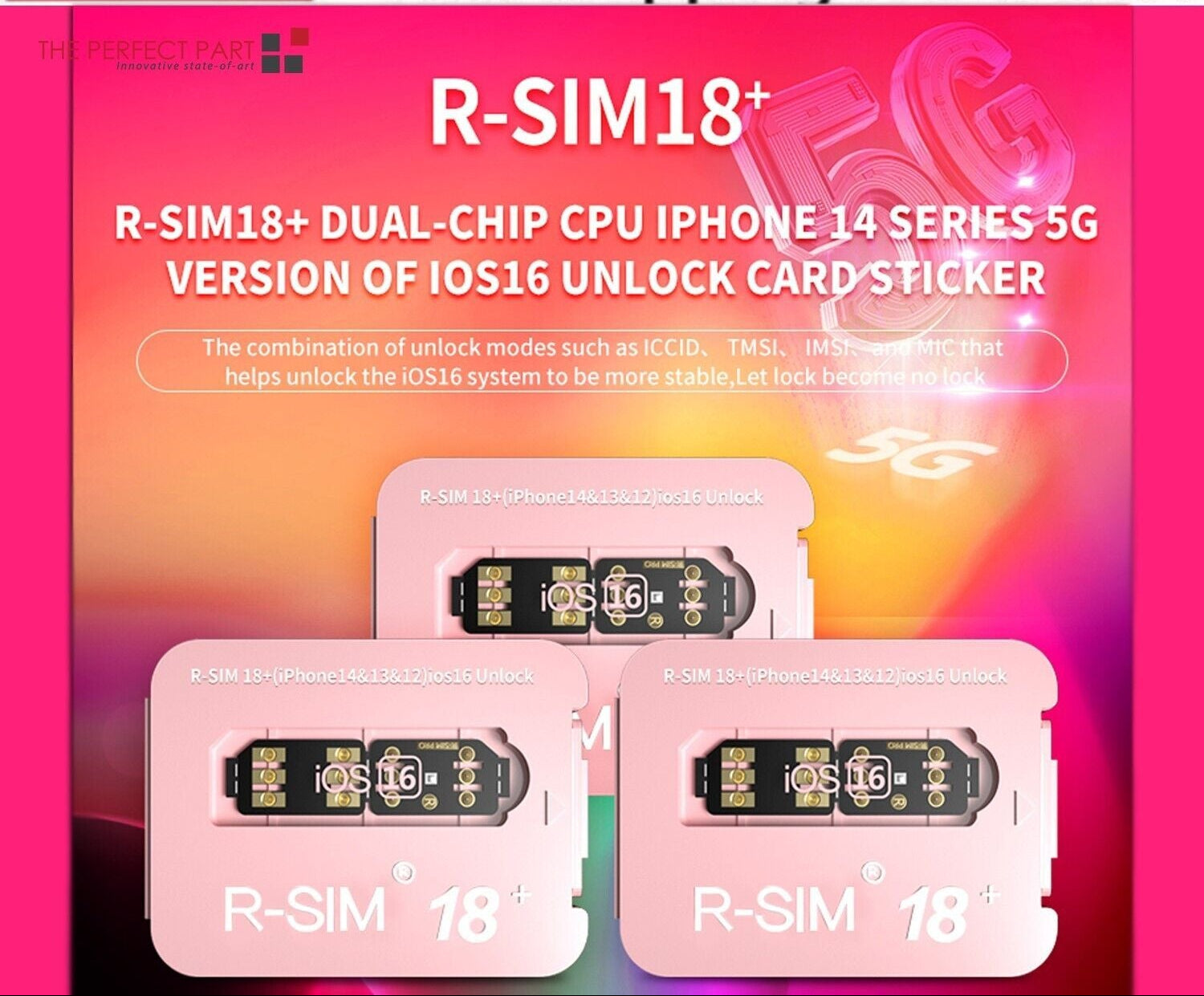 R-SIM18+ RSIM 18+ Nano Unlock Card For iPhone 14 Plus 13 12 11 Pro Max XR iOS 16