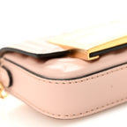 Nappa Matisse FF Embossed Nano Baguette Charm Rosa Quarzo