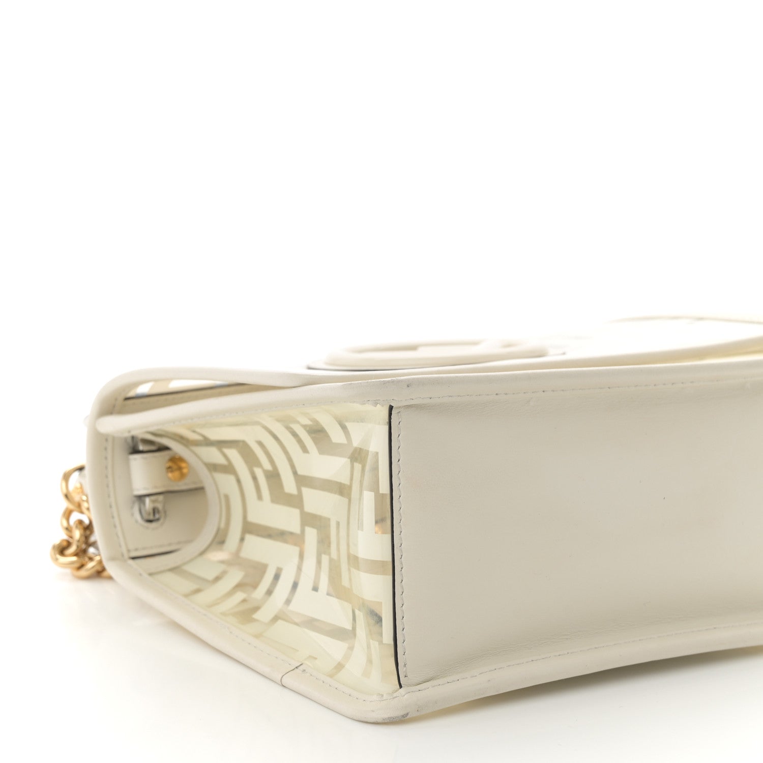 TPU FF Vitello Century F is Fendi Small Kan I Shoulder Bag White