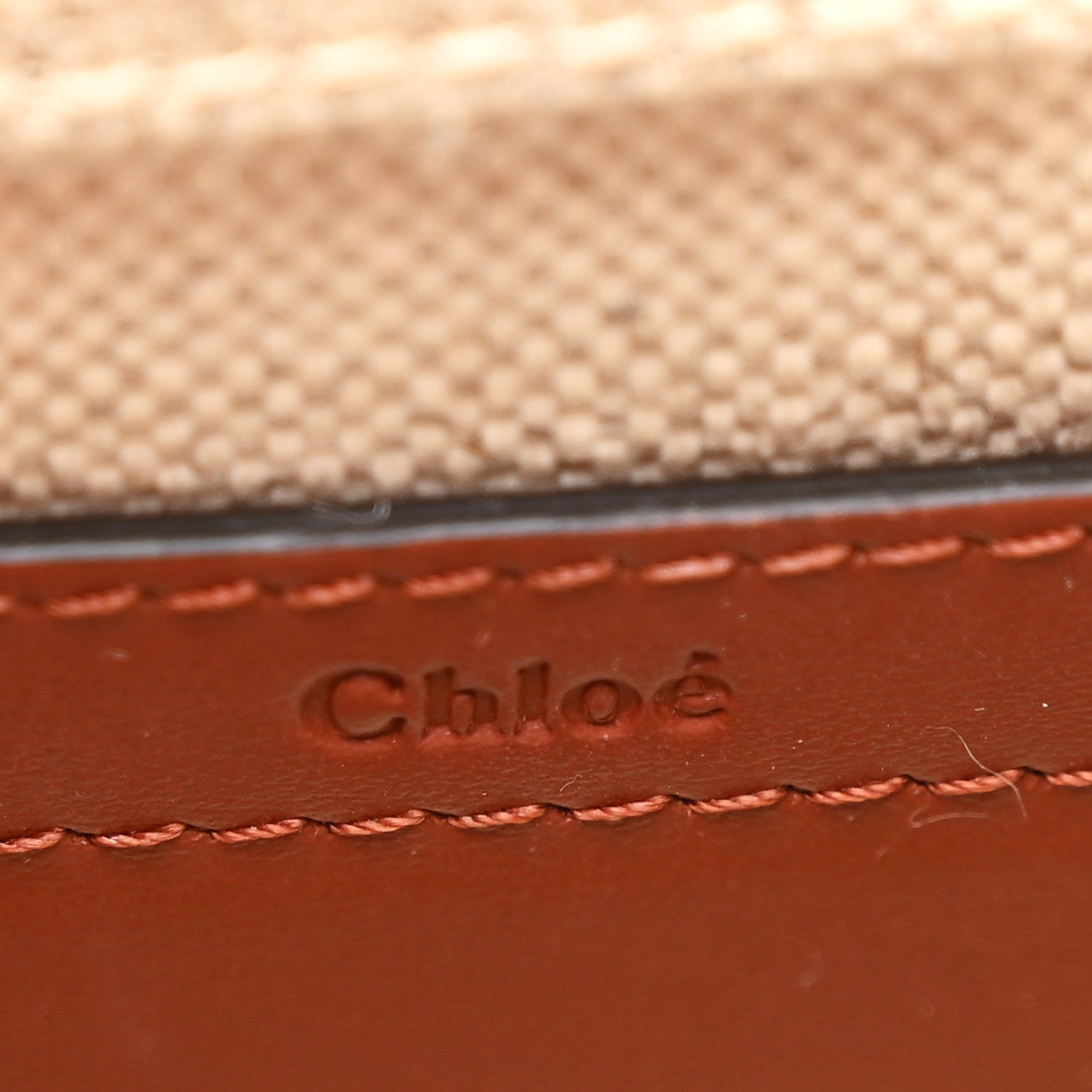 Linen Calfskin Small Marcie Saddle Bag Sepia Brown