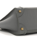 Baby Drummed Calfskin Micro Luggage Kohl