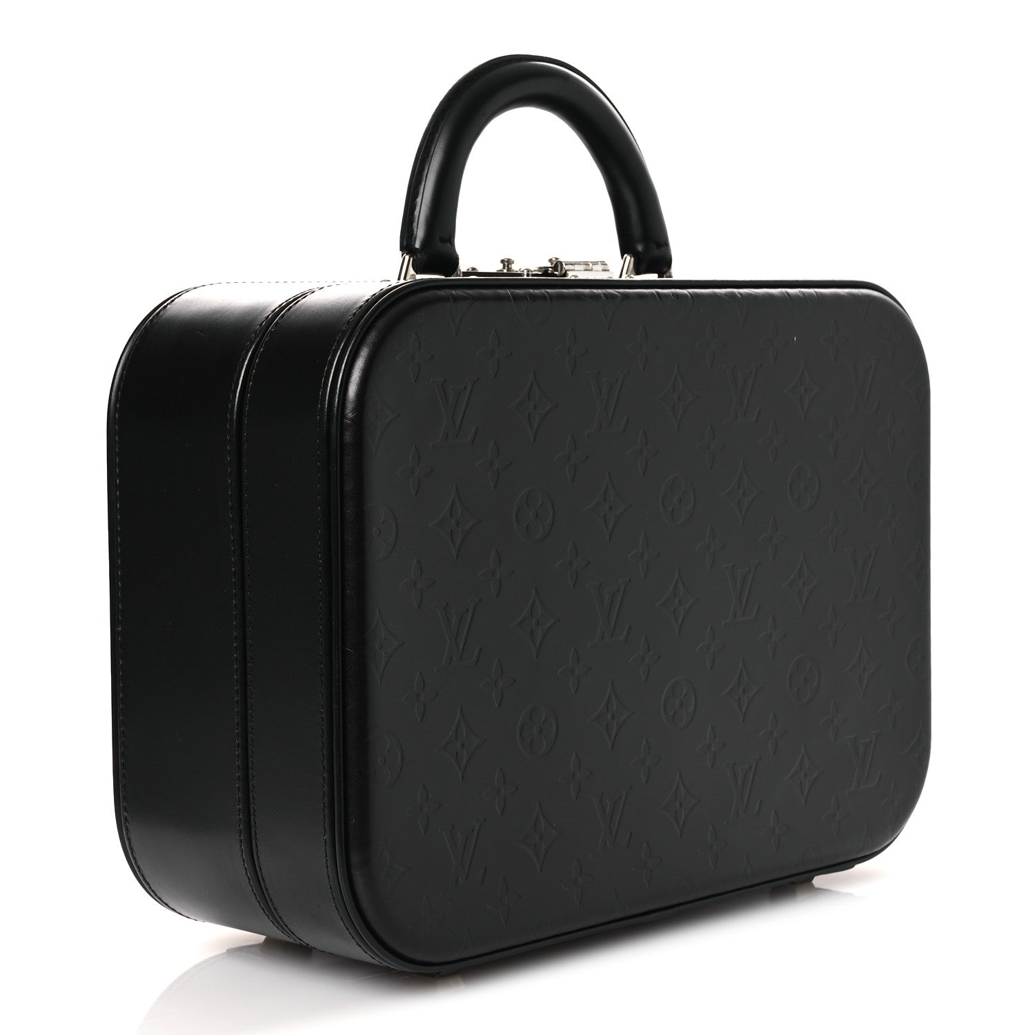 Monogram Glace Valisette MM Black