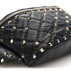 Nappa Rockstud Spike Belt Bag 95 Black