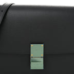 Liege Calfskin Medium Classic Box Flap Bag Anthracite