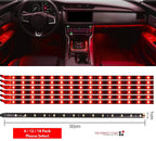Waterproof 12''/15 DC 12V Motor LED Strip Underbody Light For Car Motorcycle - 6 Pack