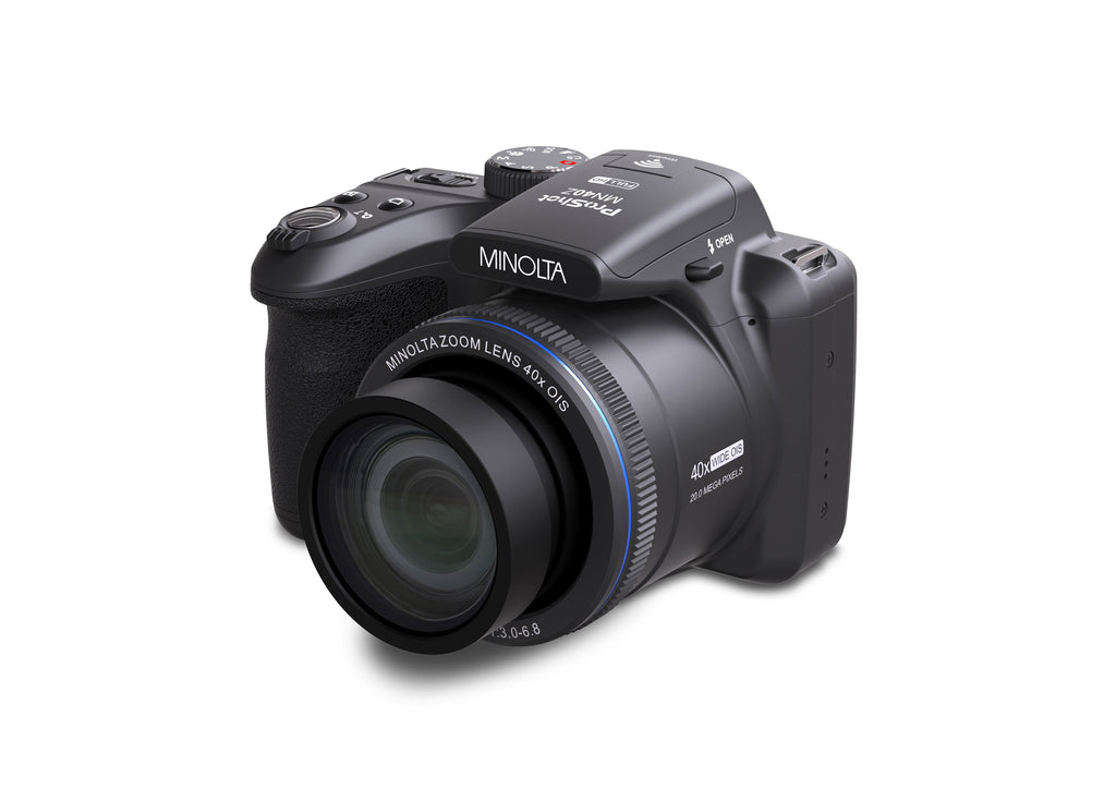 MINOLTA MN40Z ProShot 20 MP / 1080P FHD Bridge Camera w/40x Optical Zoom (Black)