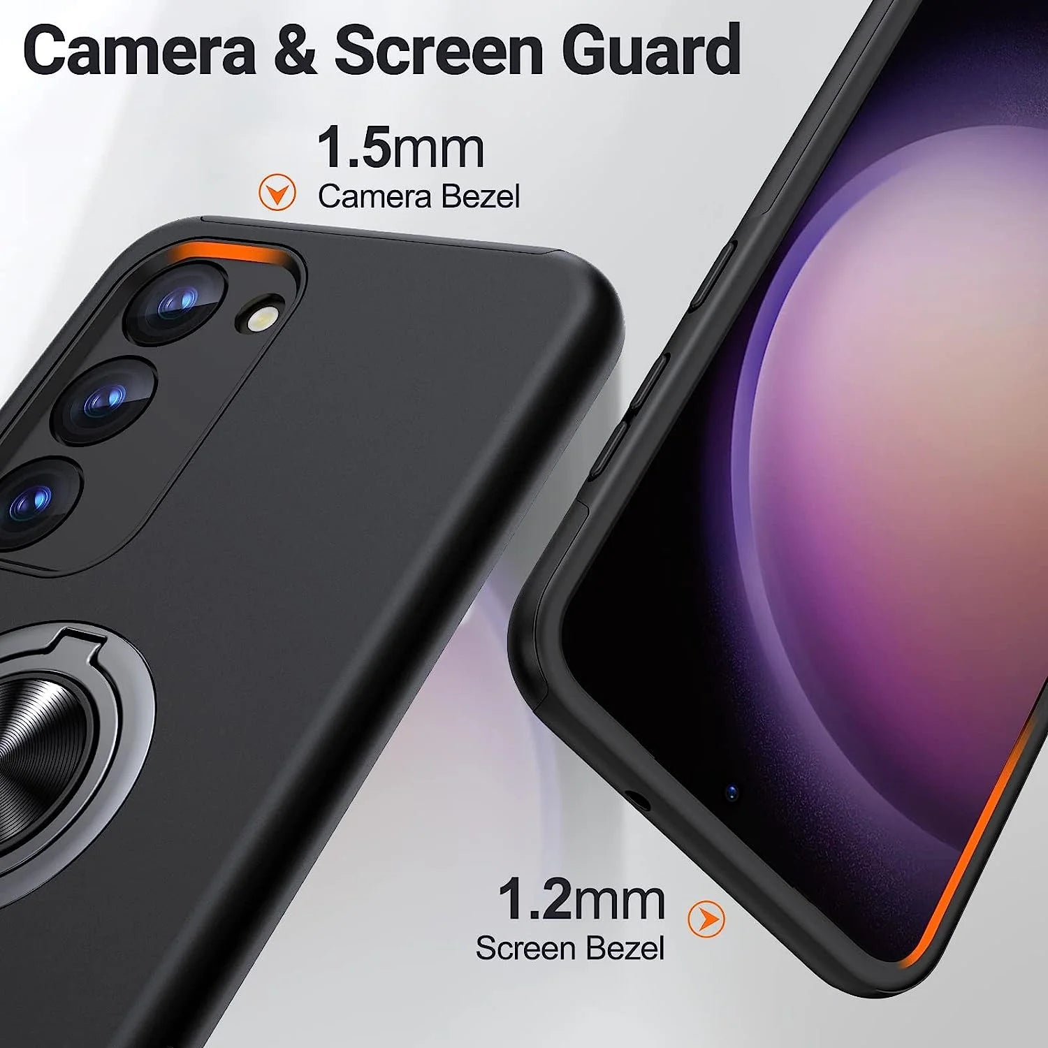 Entronix Case Compatible with Galaxy A14 - 360° Circular Ring Gripstand
