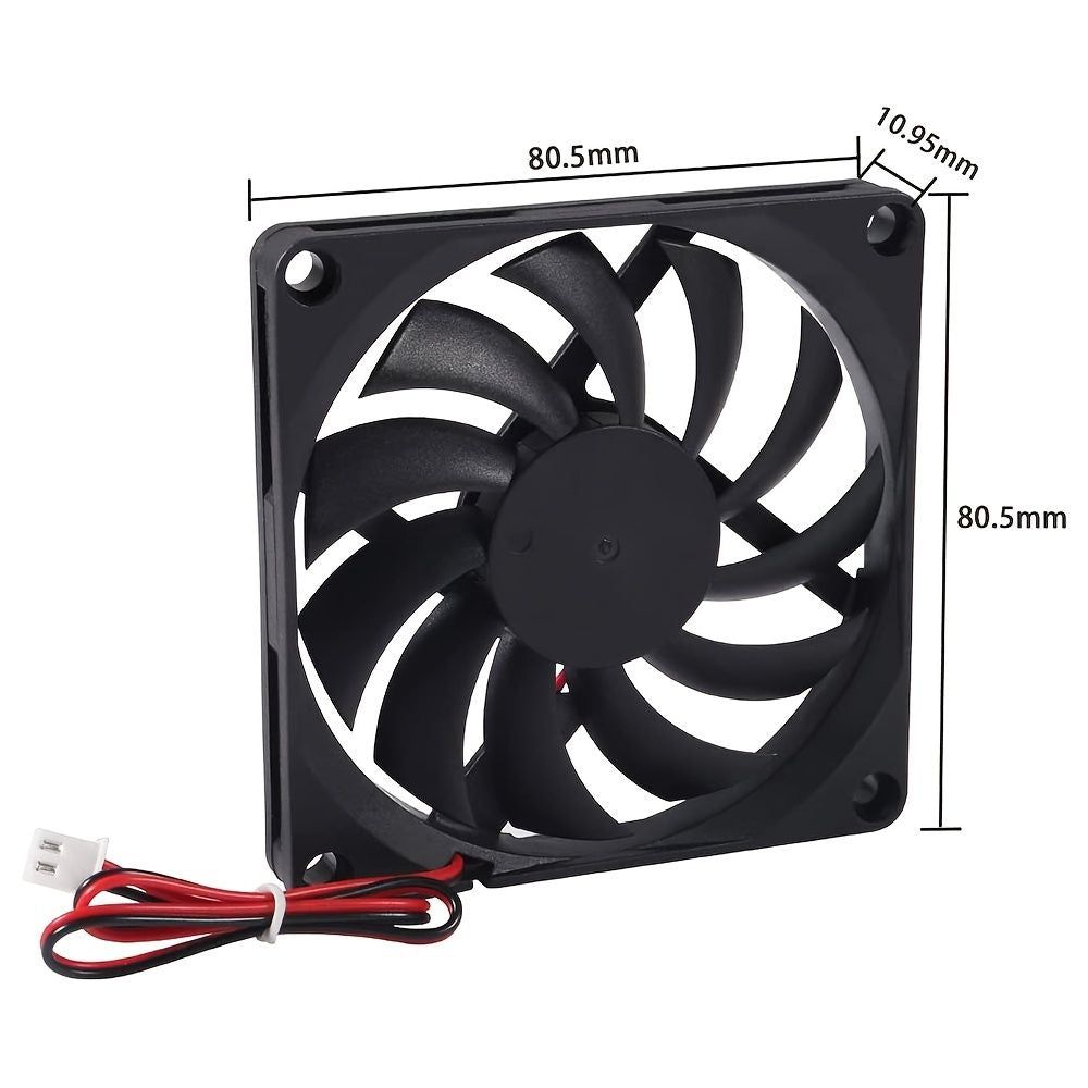 Coolling Fan 80mm 12V 80mmx80mmx10mm 8010 Sleeve Bearing DC Brushless Cooling Fan For Computer CUP Cooling Fan