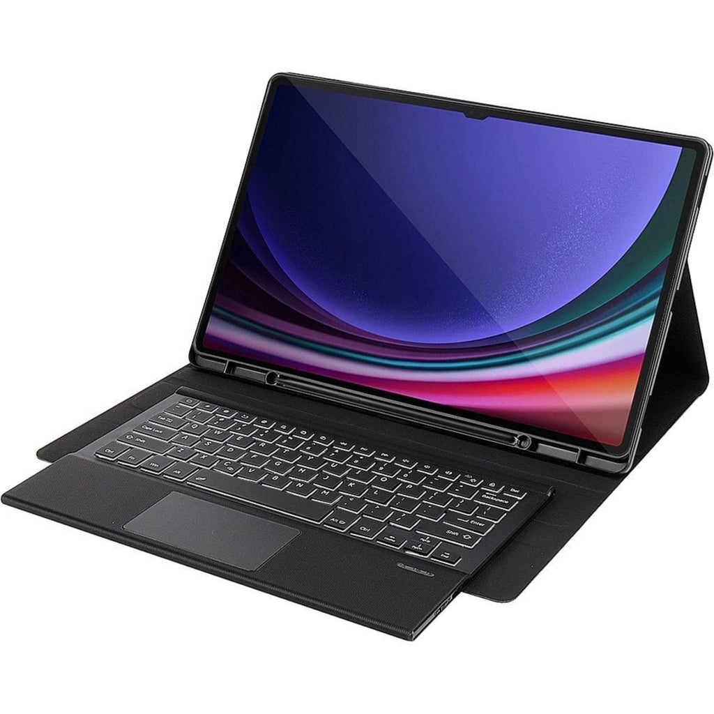 SAHARA - Keyboard Case with TrackPad for Samsung Galaxy Tab S10 Ultra and Tab S9 Ultra - Black