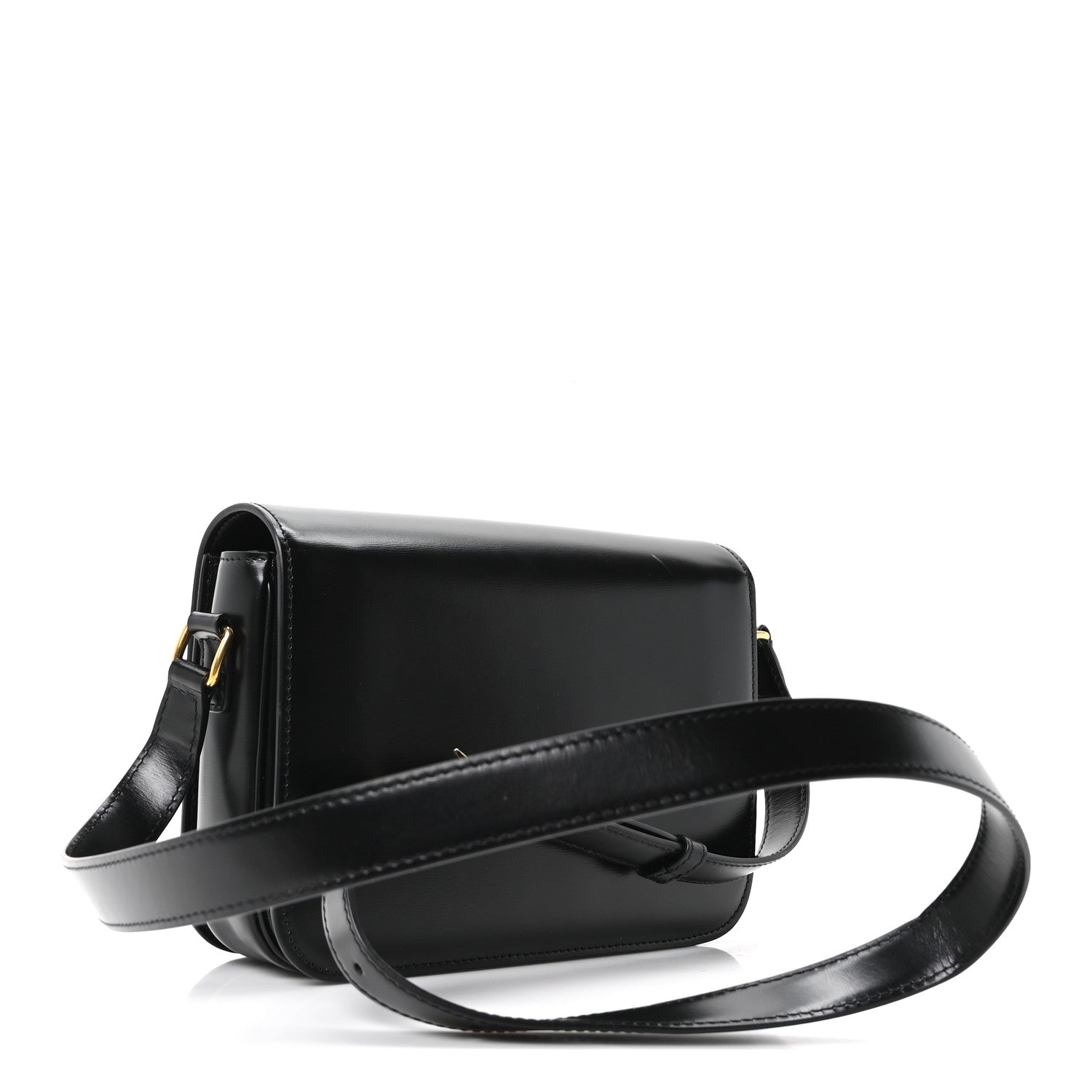 Shiny Calfskin Medium Triomphe Black