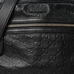 Guccissima Flat Messenger Bag Black